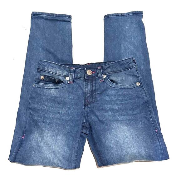 True Religion Other - True Religion Geno Relaxed Straight Medium Wash Denim Jeans Girls 12